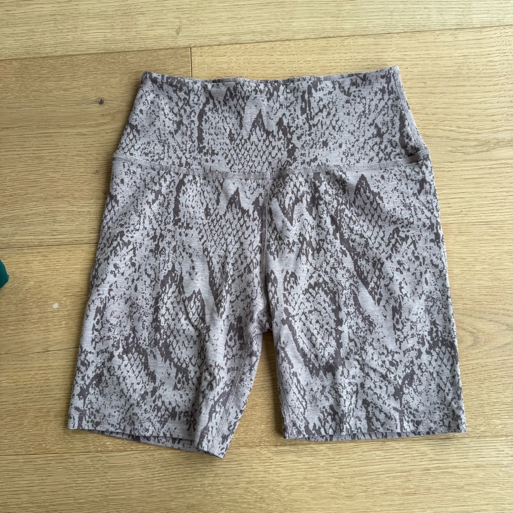 Beyond Yoga Snake Print Bike Shorts